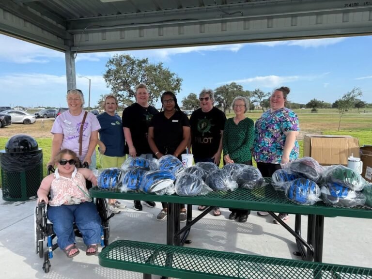 Pilot Club of Cuero Promotes Brain Safety at Skate Park Grand Opening