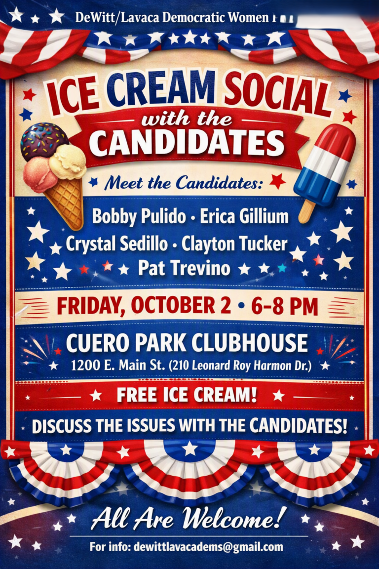 Community Invited to Ice Cream Social with Local Candidates